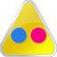 Yellow Flickr Color Icon 64x64 png